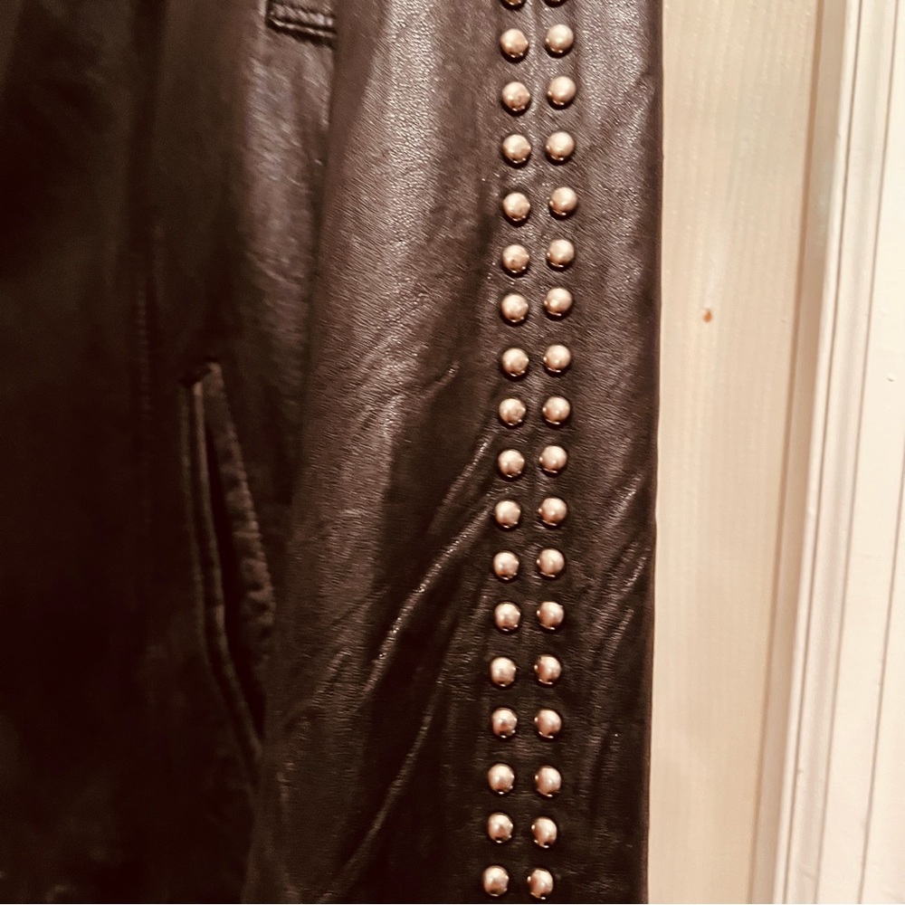 Harley Davidson Women’s Black Leather Riding Jacket - Picture 7 of 12